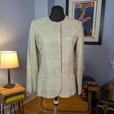 Vintage woven silk blazer tag size 11/12 small/medium