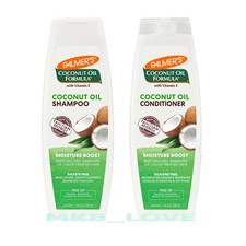 Image of 2x Palmer's Coconut Oil Formula Moisture Boost Shampoo & Conditioner 400ml Each.