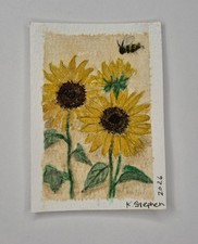 ACEO Original Sunflowers By K. Stephen