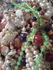 Vintage Costume Mixed Lot Of Names & Unbranded Multicolor Un Searchable Jewelry