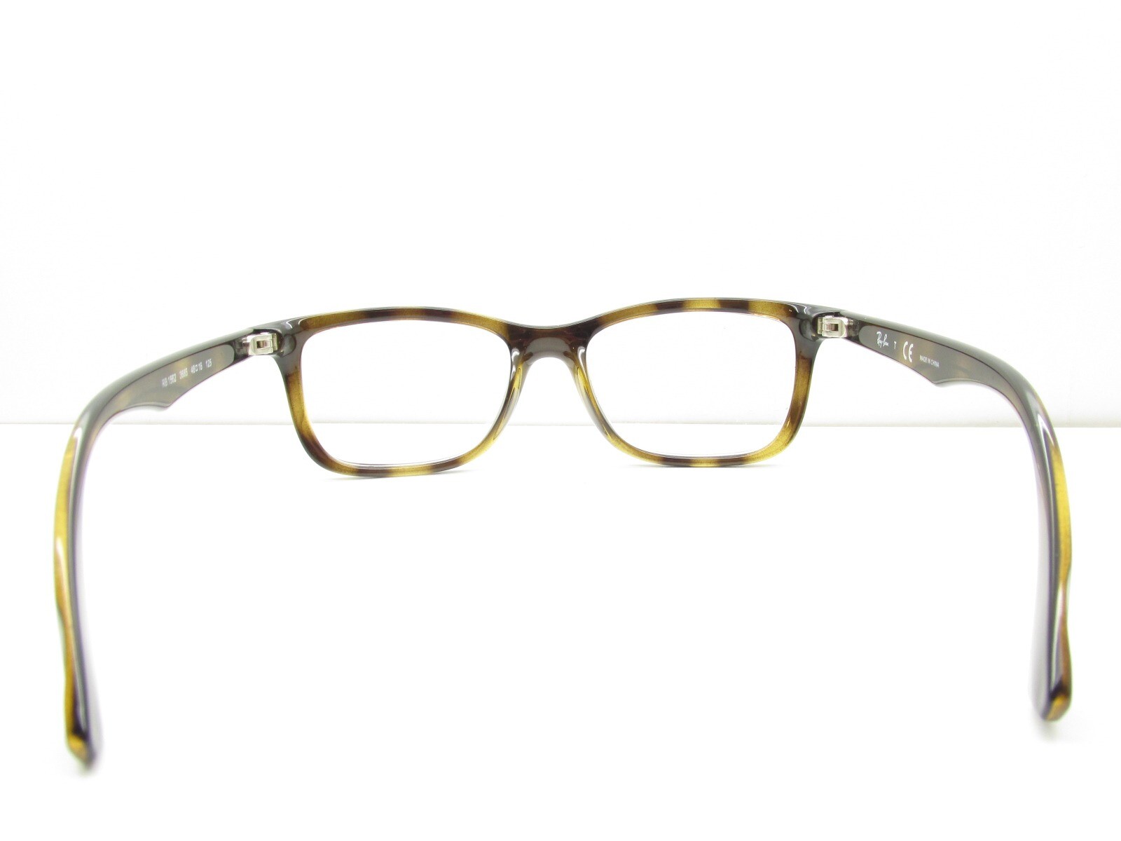 Child's RAYBAN Jr RB 1562 3685 RECTANGULAR HORNRIMMED EYEGLASSES