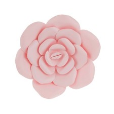 Mega Crafts - 12" Handmade Paper Pedal Flower - Pink, 1PC