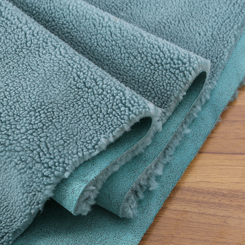 Faux Lamb Wool Sherpa Teddy Fleeced Thicken Suede Fabric Warm DIY