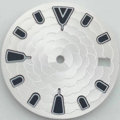 28.5mm sterile watch dial fit NH34NH35sport with 3/3.8/4.2 o'clock crown
