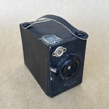 Miniature Box Vintage Film Camera - Cardboard Build - Leather Wrapped - MIJ