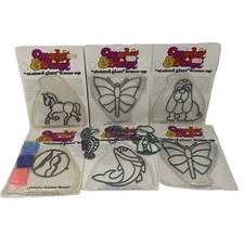 8 Major Baking Stained Glass Frame Up NOS Holly Hobby, Horse, Butterfly