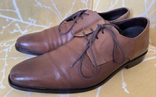 PIERRE CARDIN MENS BROWN TAN LACE UP OXFORD SHOES SIZE 7 UK 40 EUR 