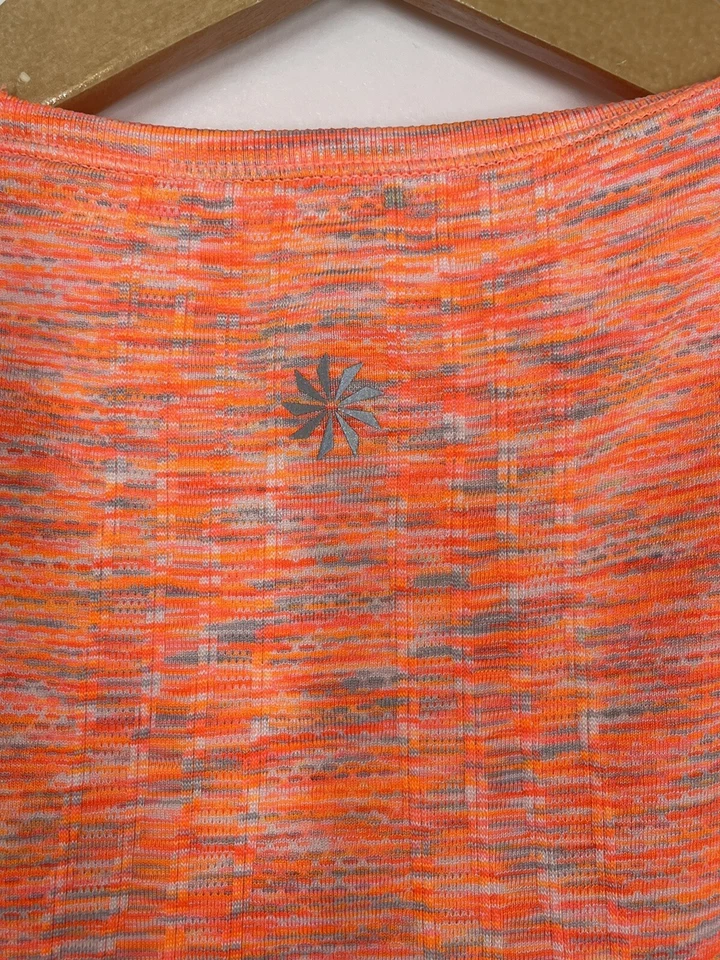 Camiseta sin mangas atlética Athleta naranja teñido espacial para mujer talla pequeña elástica Foto 4 de 4