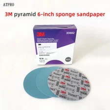 3M 02085 Trizact Pyramid Disc Foam Grinding Disc 6"  P3000/5000（5pcs/bag）