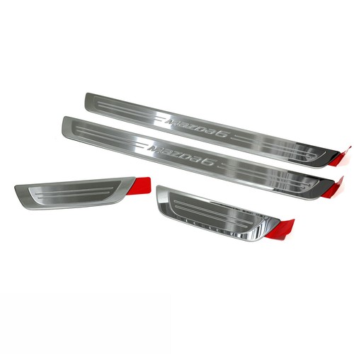 20142021 Mazda6 Stainless Steel Door Sill Trim Plates OEM NEW 00008T