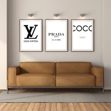 Set of 3 Fashion Prints Simple Classic Print A4 Wall Decor