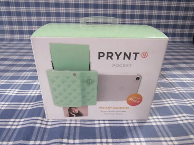 Prynt Pocket Photo Printer for iPhone Mint Green {Brand New} FAST FREE SHIPPING.