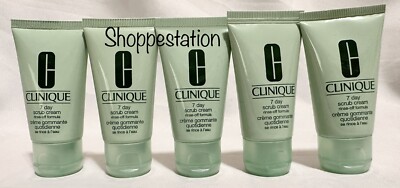Lot of 5 Clinique 7 DAY SCRUB CREAM Rinse Off Formula 30ml Each ( Total 150ml )