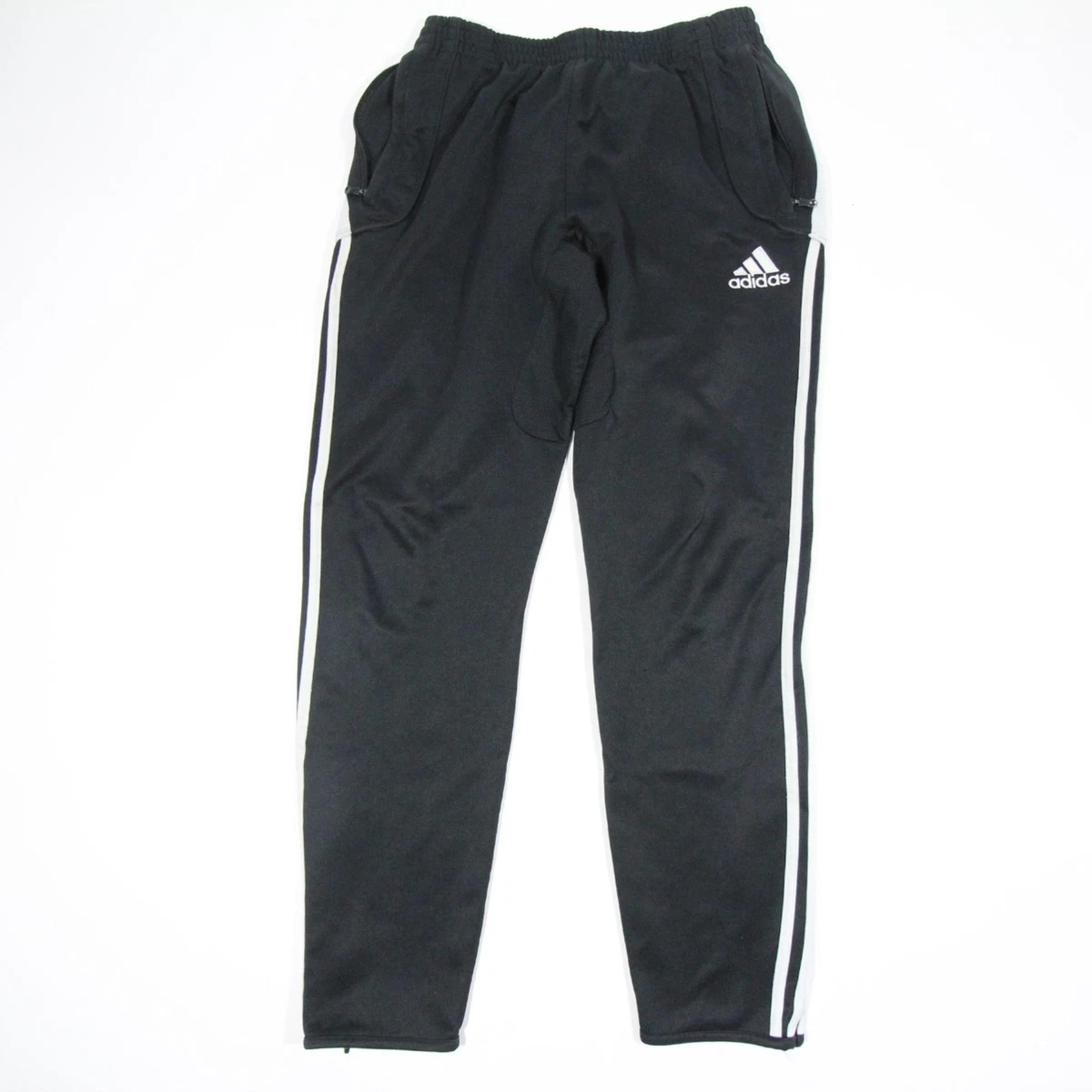 Adidas Mens Track Pants Clima Black White 3 On Size Medium | eBay