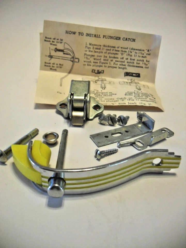 De Colección Nos Cromo Puerta de Gabinete Pestillo Tirar Líneas Amarillas Amerock E08760 Foto 4 de 4