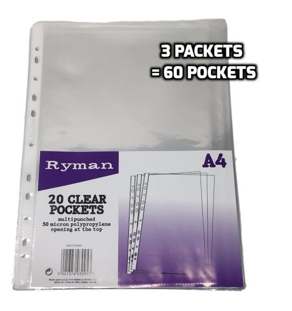 plastic punched pockets folders