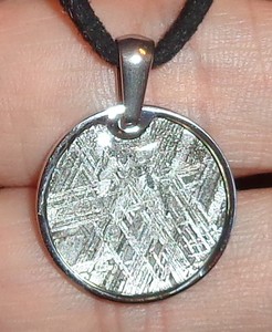 muonionalusta meteorite sliced meteor genuine pendant stainless necklace