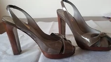Valentino Garavani Platform Shoes Patern Leather  size 7