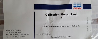 Qiagen 96-Well(2mL)Square Top/Round Bottom Collection Plates (4 Pk) 1102748