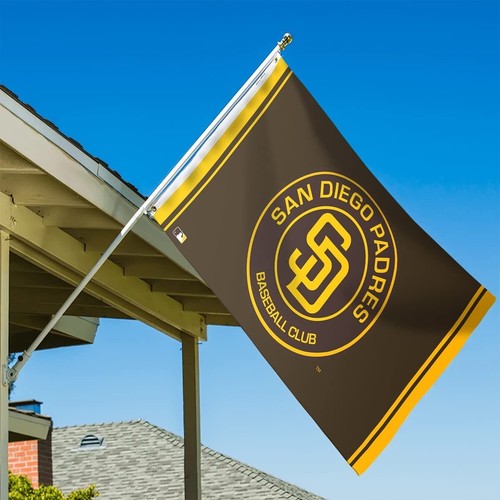 San Diego Padres Flag Large 3x5 Banner Logo Baseball MLB FREE SHIPPING - 第 3/7 張圖片
