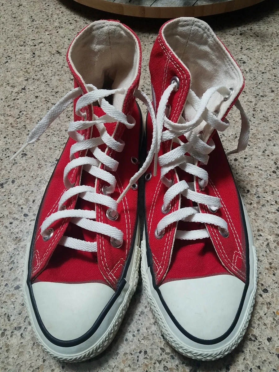 Mens red cheap converse high tops