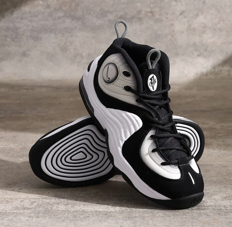 Nike Air Penny 2 'Panda' Black White Bone DZ2549-001 Men's 8 Nike Air Penny 2 'Panda' Black White Bone DZ2549-001 Men's 8