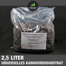 Karnivorenerde 2,5 Liter – Spezielles Substrat Für Fleischfressende Pflanzen (pH 2,5)