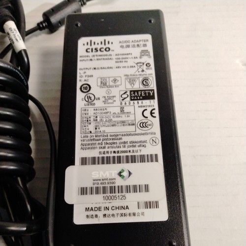 Cisco AD10048P3 Power Adapter 48V 2.08A - Zdjęcie 2 z 2