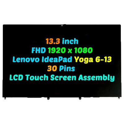 DLLCD For Lenovo IdeaPad Yoga 6-13ARE05 6-13ACL6 LCD Touch Screen Bezel FHD 5D11B22390
