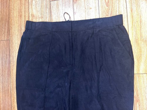 Designer Kobi Halperin black elastic waist causual zip front black pants $298 ne - Picture 2 of 6