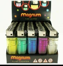 Disposable Child Resistant Assorted Colours Lighters X 5,25,50 MAGNUM
