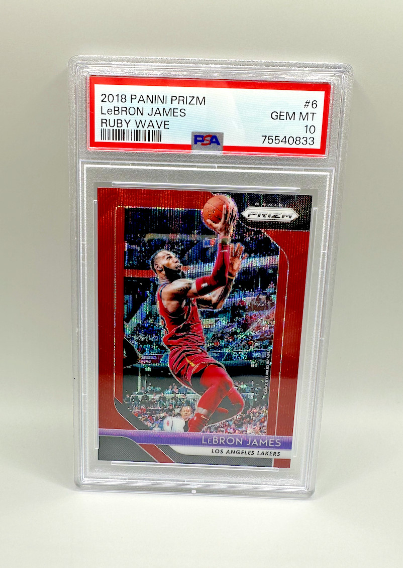 LEBRON JAMES 2018 PANINI PRIZM RUBY WAVE #6 PSA 10 GEM MINT Rare