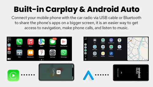 8.9" Touchscreen Android 13 Double Din Bluetooth Carplay Head Unit 4G LTE WiFi - Picture 6 of 17