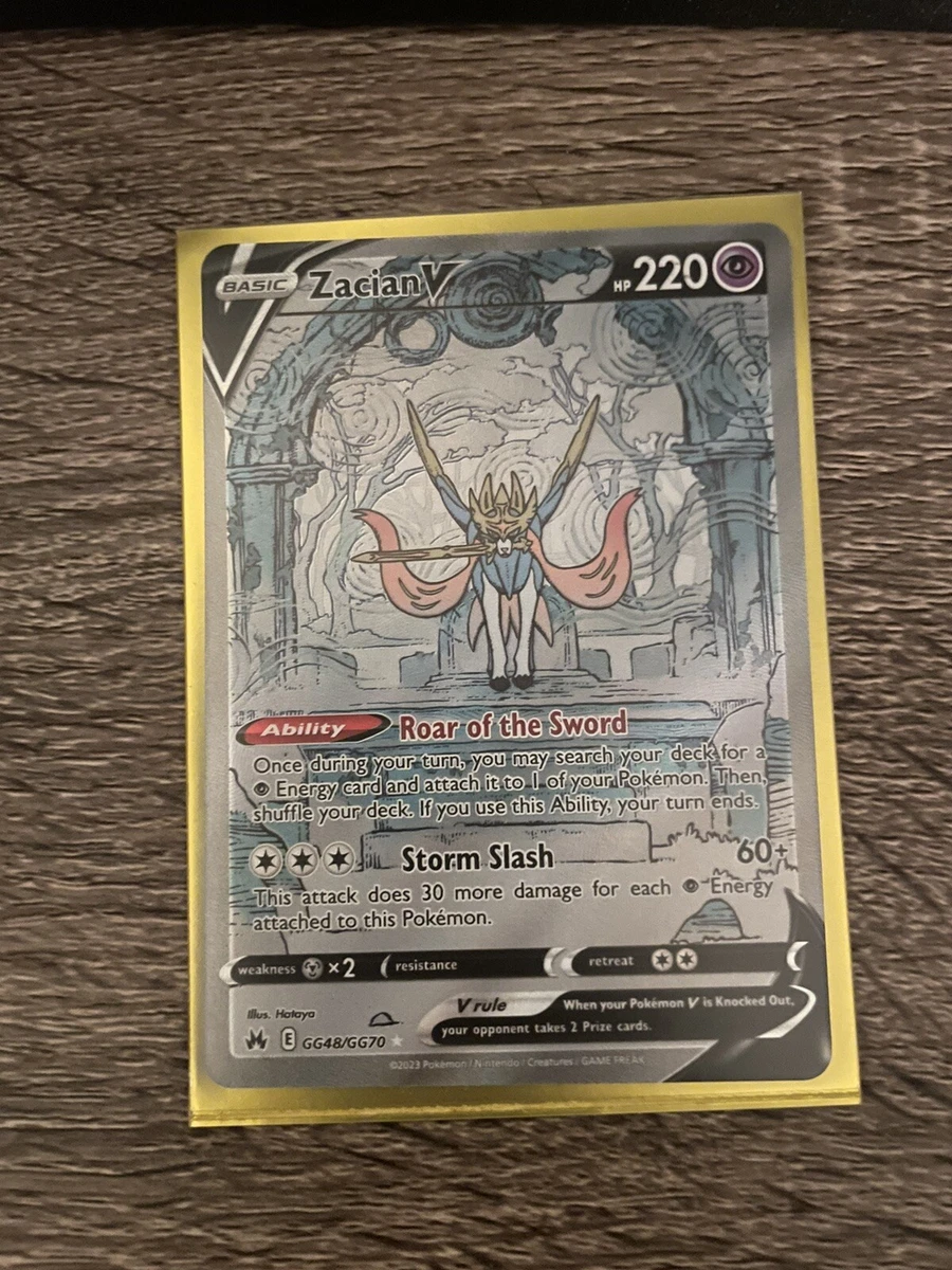 Pokemon - Zacian V GG48/GG70 - Crown Zenith - Galarian Gallery - Ultra Rare Alternate Art