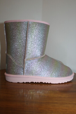 UGG KIDS CLASSICS II GIRLS BOOTS 1130784K GLITTER RAINBOW