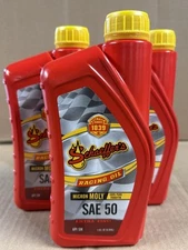 Schaeffer's Oil Micron Moly #110 SAE 50 Racing Oil w/ Zinc (3 Quarts) #11050