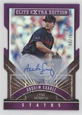 2015 Panini Elite Extra Edition 69/75 Andrew Suarez #62 Auto 03rx