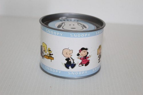Snoopy Peanuts Gang Collectible Metal Tin Box Charlie Brown Woodstock Lucy