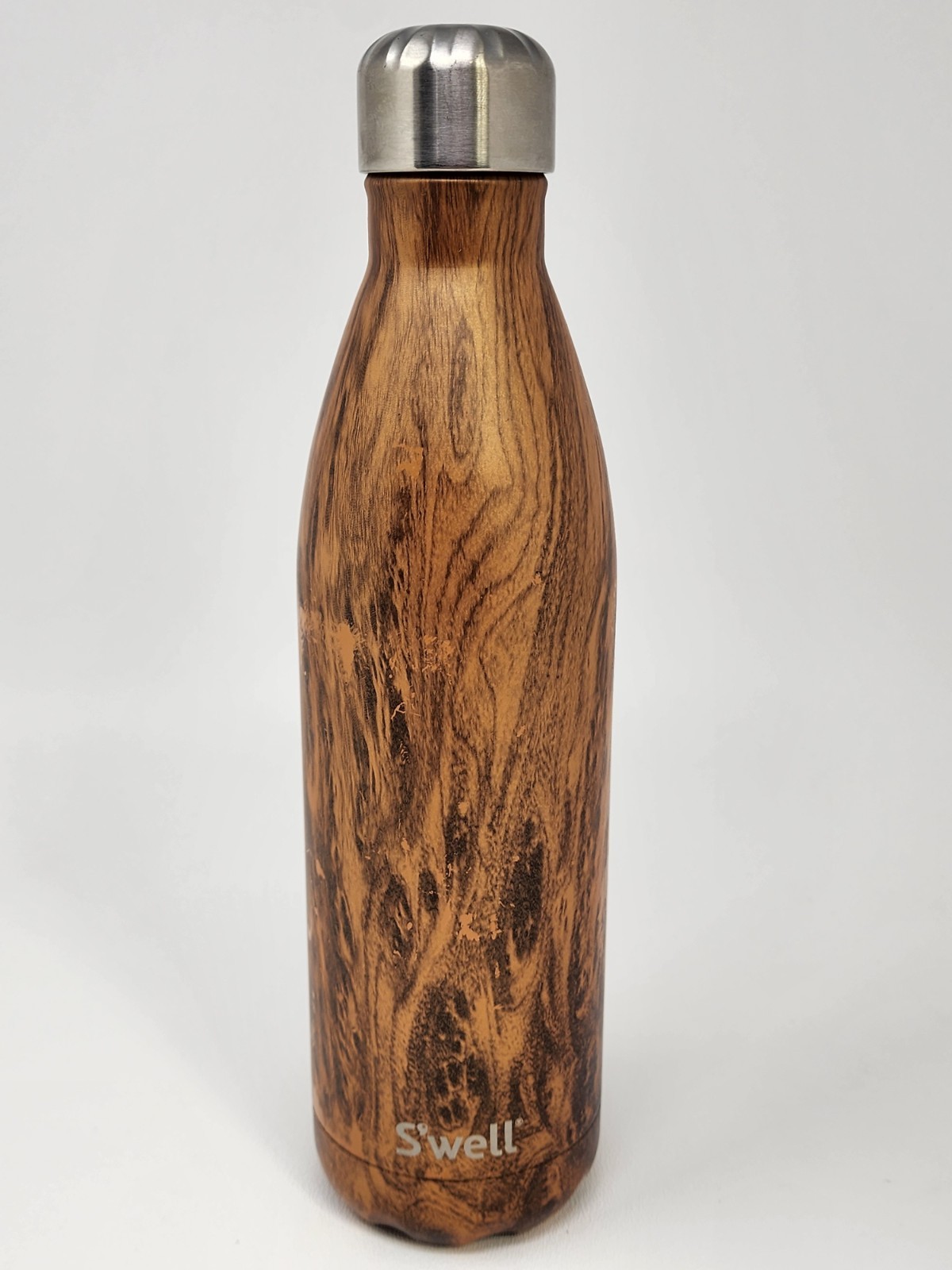 S'well Double-walled Stainless Steel Insulated Water Bottle Teakwood, 25 fl oz