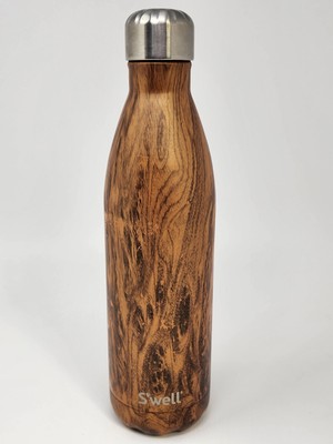 S'well Double-walled Stainless Steel Insulated Water Bottle Teakwood, 25 fl oz