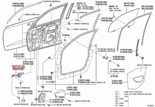 Genuine Lexus LX450 d VDJ201 LX460 URJ202 Front RH Door Check Stopper Hinge - Picture 9 of 12