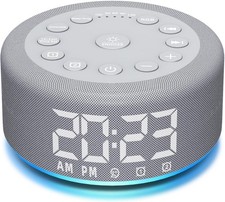 Plug-in Sound White Noise Machine Brown Noise Machine Alarm Clock with Rech...