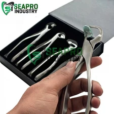 Dental Extraction Physics Forceps – 4 Pcs Standard Series + Free 40 Bumpers