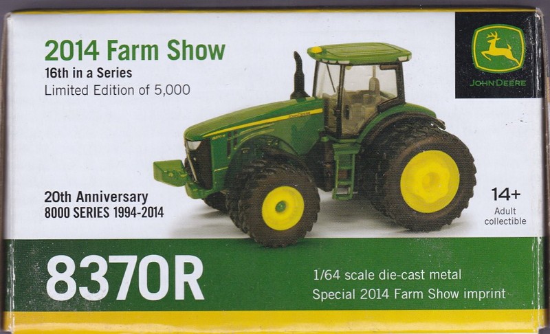 John Deere 8370R Rare GOLD Chase 2014 Farm Show