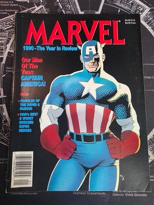 MARVEL 1990: The Year in Review: Captain America cover 1990