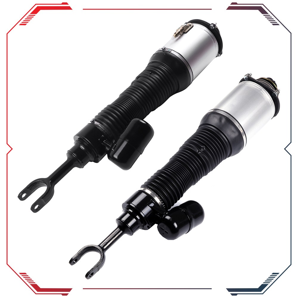 Pair Front Air Suspension Strut Shock For Bentley Continental GT GTC Flying Spur