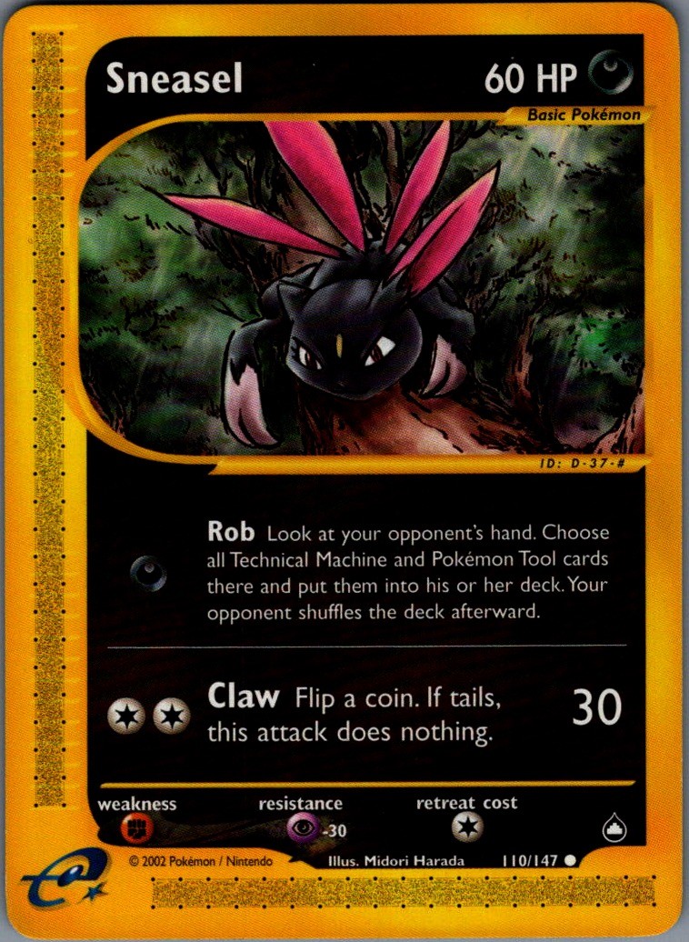 Sneasel Common Aquapolis 110/147 NM