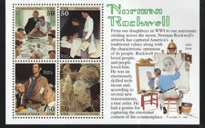 ALLY'S STAMPS US Scott #2840 50c Norman Rockwell S/S [4] MNH F/VF [G-48]