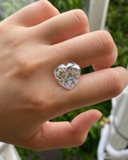 1 CT Heart Shape Lab Grown Loose Diamond VVS1 Clarity Certified D Color