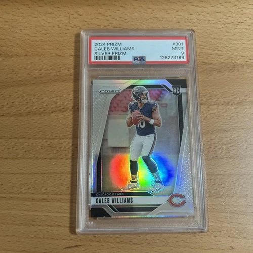 CALEB WILLIAMS 2024 Panini Prizm #301 (RC) Silver Prizm PSA 9